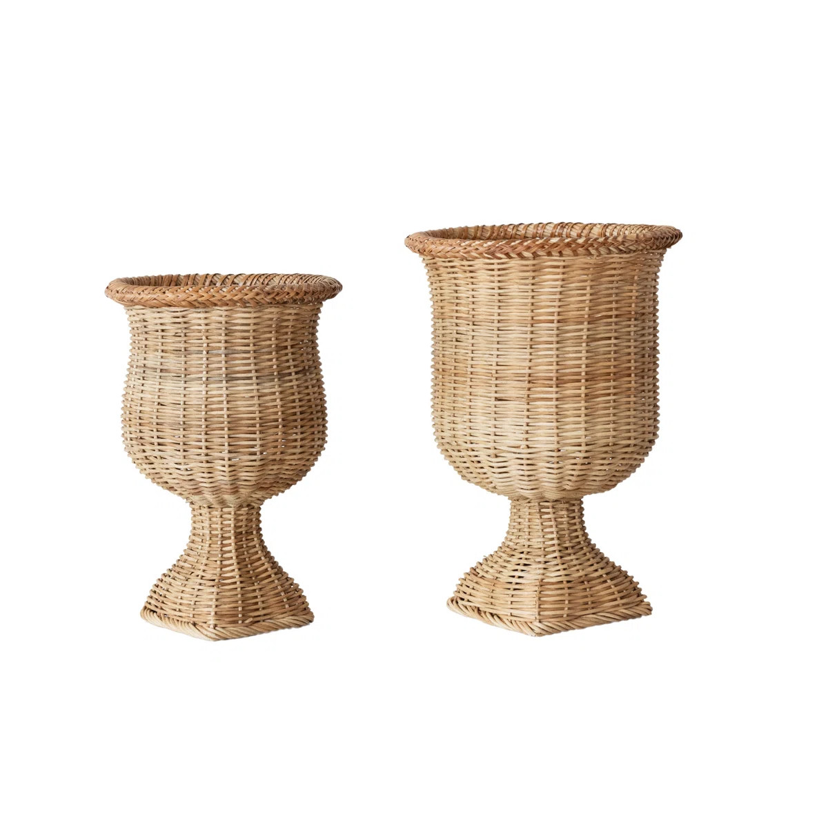 Woven Rattan Urn Set | Wayfair North America