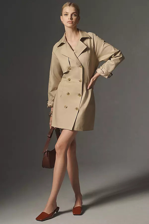 x Anthropologie Trench Coat Dress | Anthropologie (US)