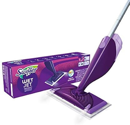 Swiffer WetJet Hardwood and Floor Spray Mop Cleaner Starter Kit, Includes: 1 Power Mop, 10 Pads, ... | Amazon (US)
