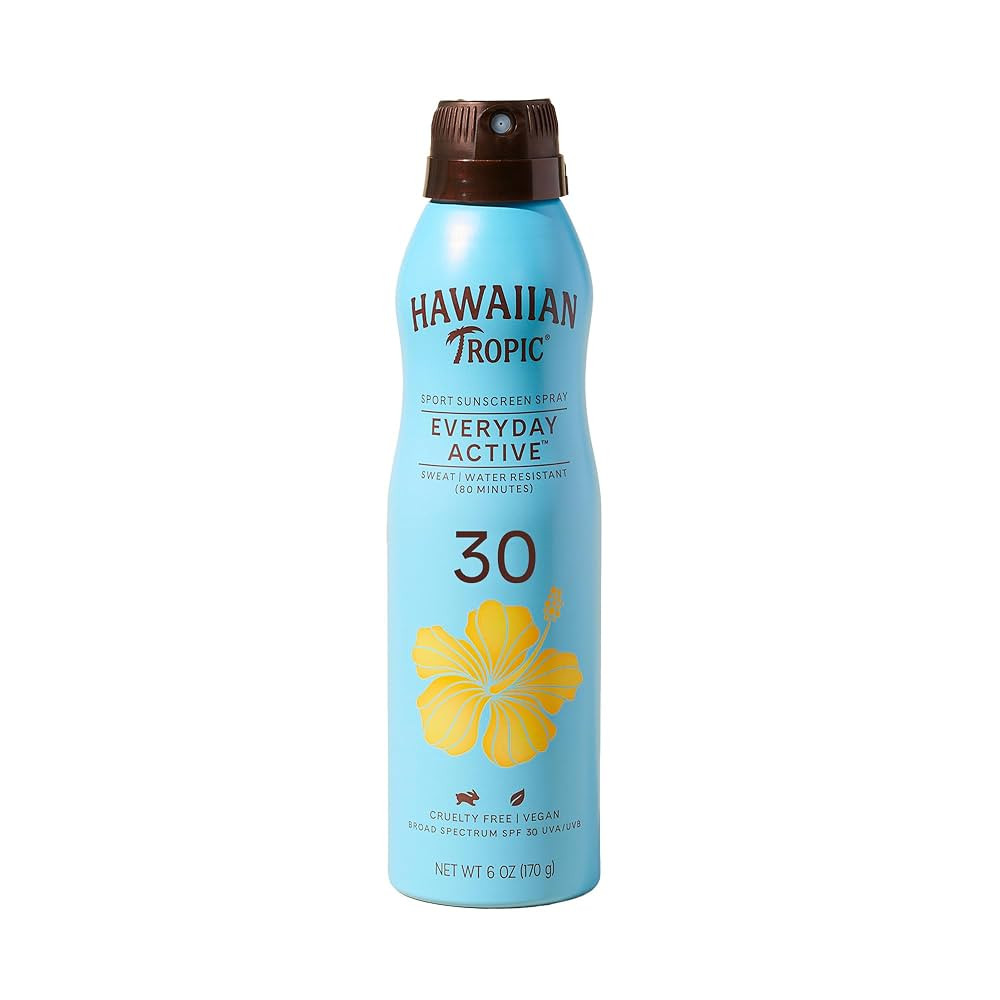 Hawaiian Tropic Everyday Active Clear Spray Sunscreen SPF 30, 6oz | Hawaiian Tropic Sunscreen Spr... | Amazon (US)