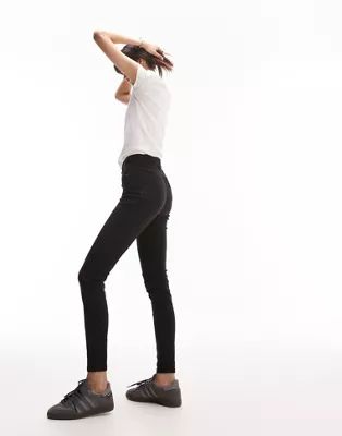 Topshop Jamie jeans in black | ASOS (Global)