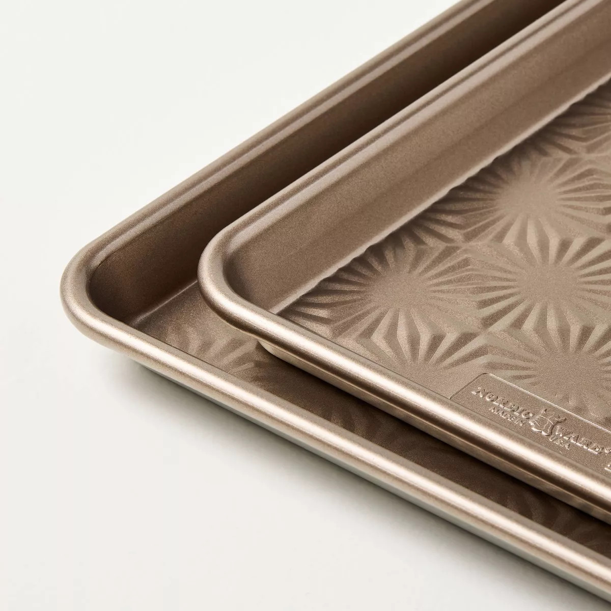 Set of 2 Non-Stick Vintage Starburst Embossed Baking Sheet Set - Hearth & Hand™ with Magnolia | Target