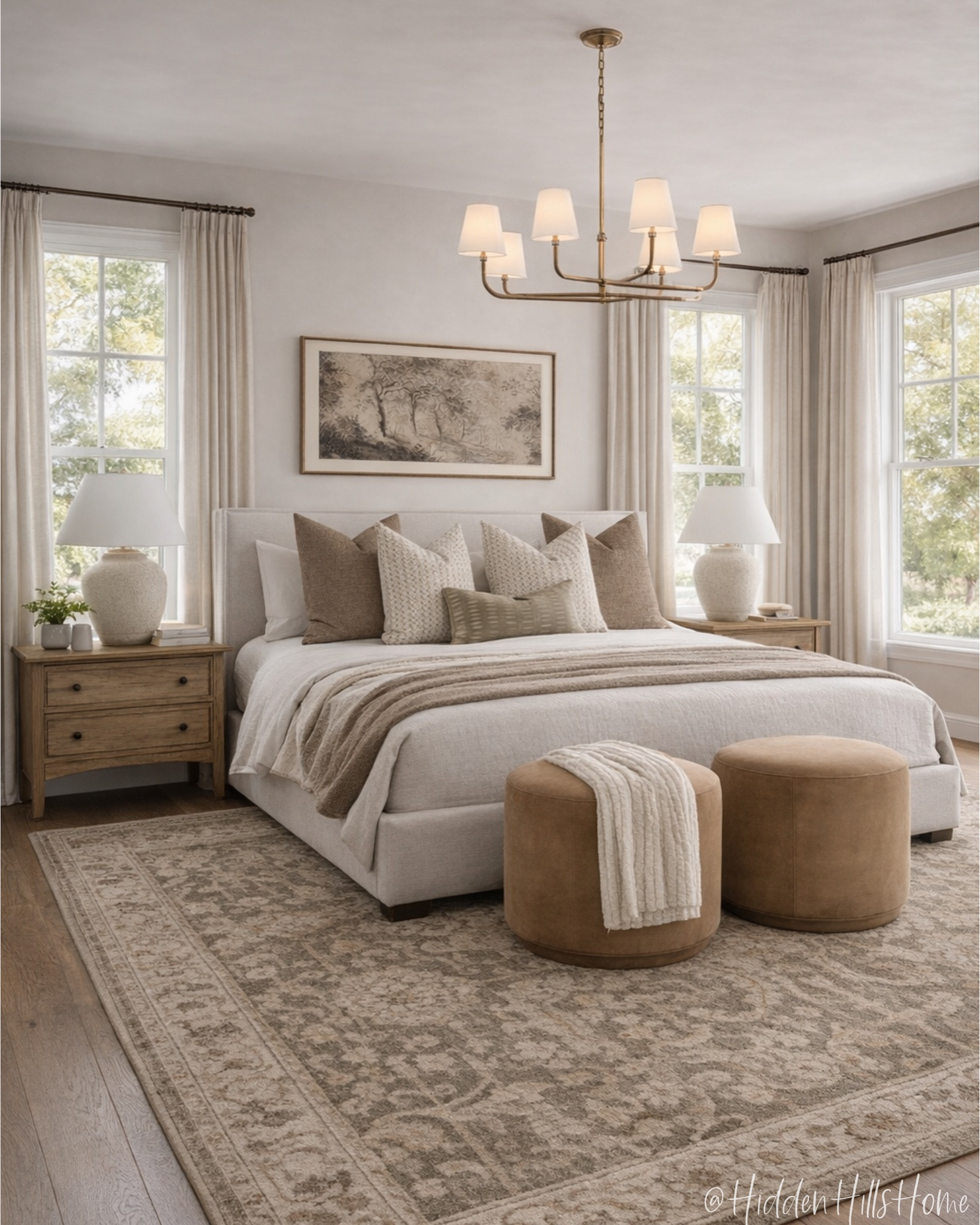 Bedroom decor ideas, bedroom mood board, home decor inspiration, bedding, nightstands, master bedroom design, home decor, bedroom rug, curtains #bed

#LTKHome #LTKSaleAlert #LTKSeasonal