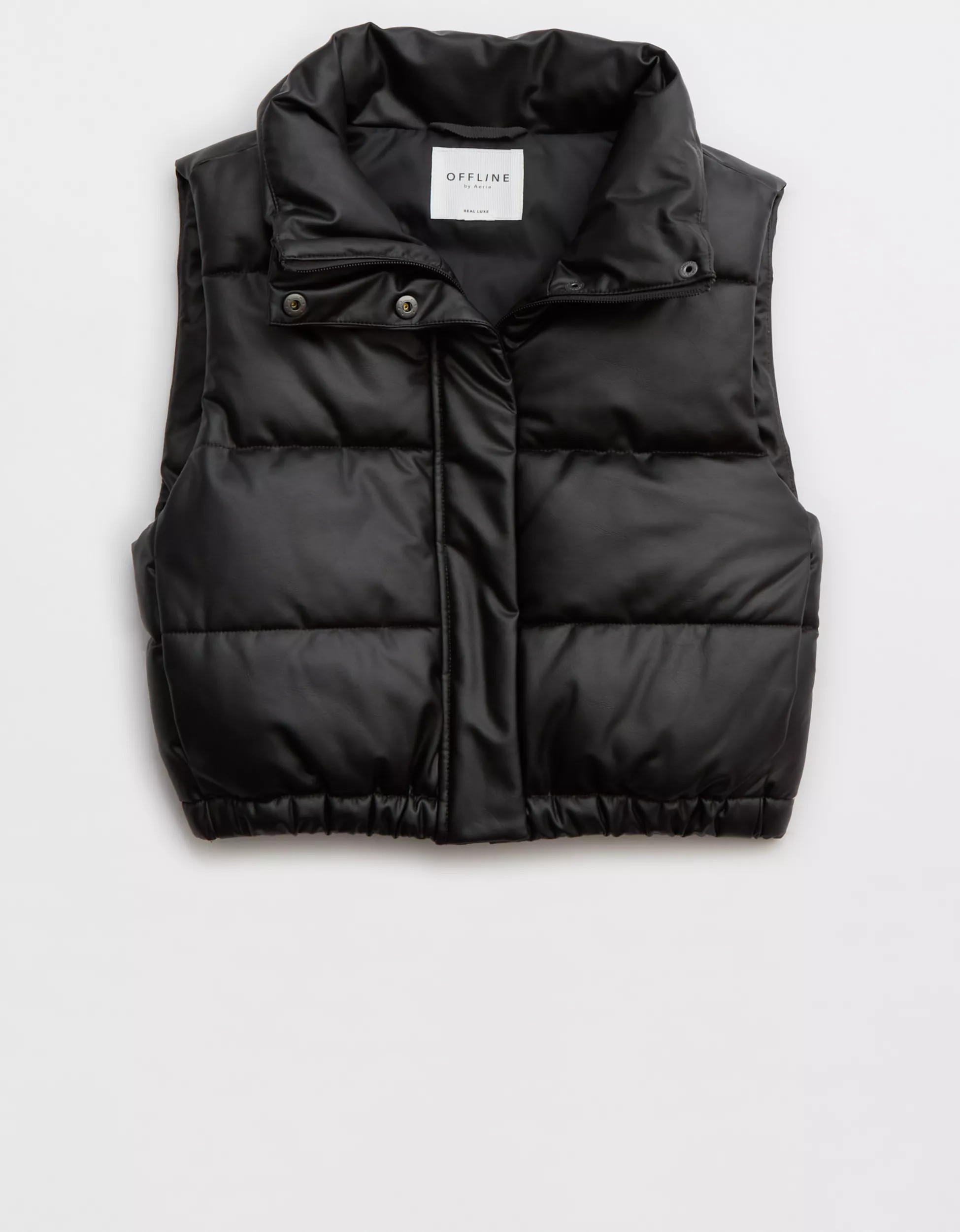 OFFLINE By Aerie Real Luxe Faux Leather Vest | Aerie