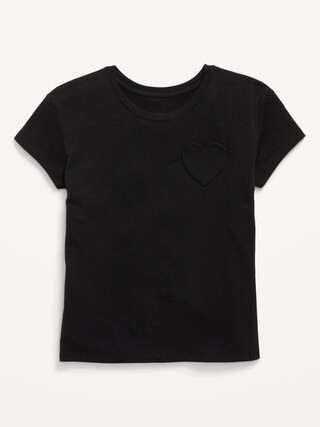 Softest Heart-Pocket T-Shirt for Girls | Old Navy | Old Navy (US)
