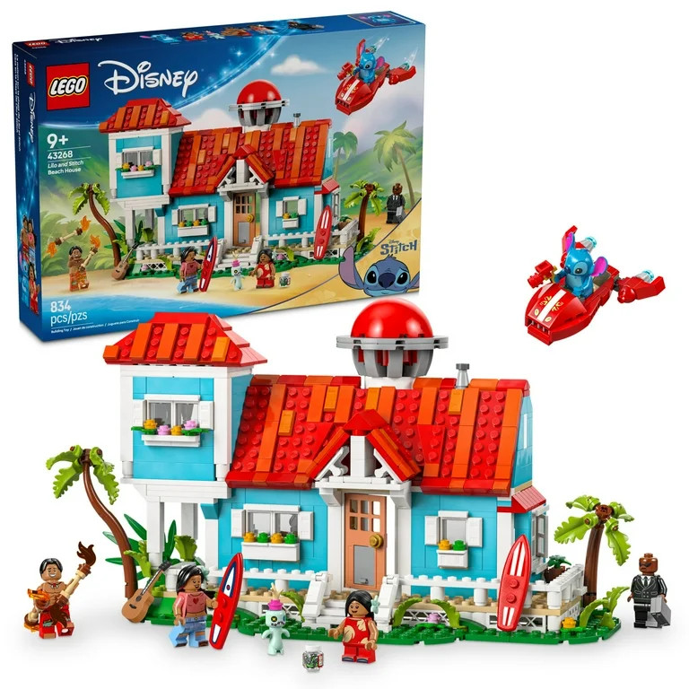 LEGO Disney Lilo and Stitch Beach House Playset with 5 Mini Figures, Ages 9 and up | Walmart (US)