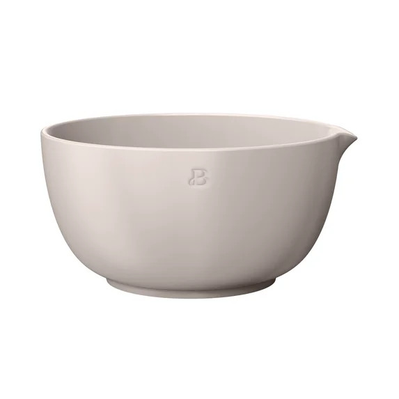 +3View allHero image 0 of Beautiful 3 QT Stoneware Batter Mixing Bowl, Porcini Taupe by Drew Barr... | Walmart (US)