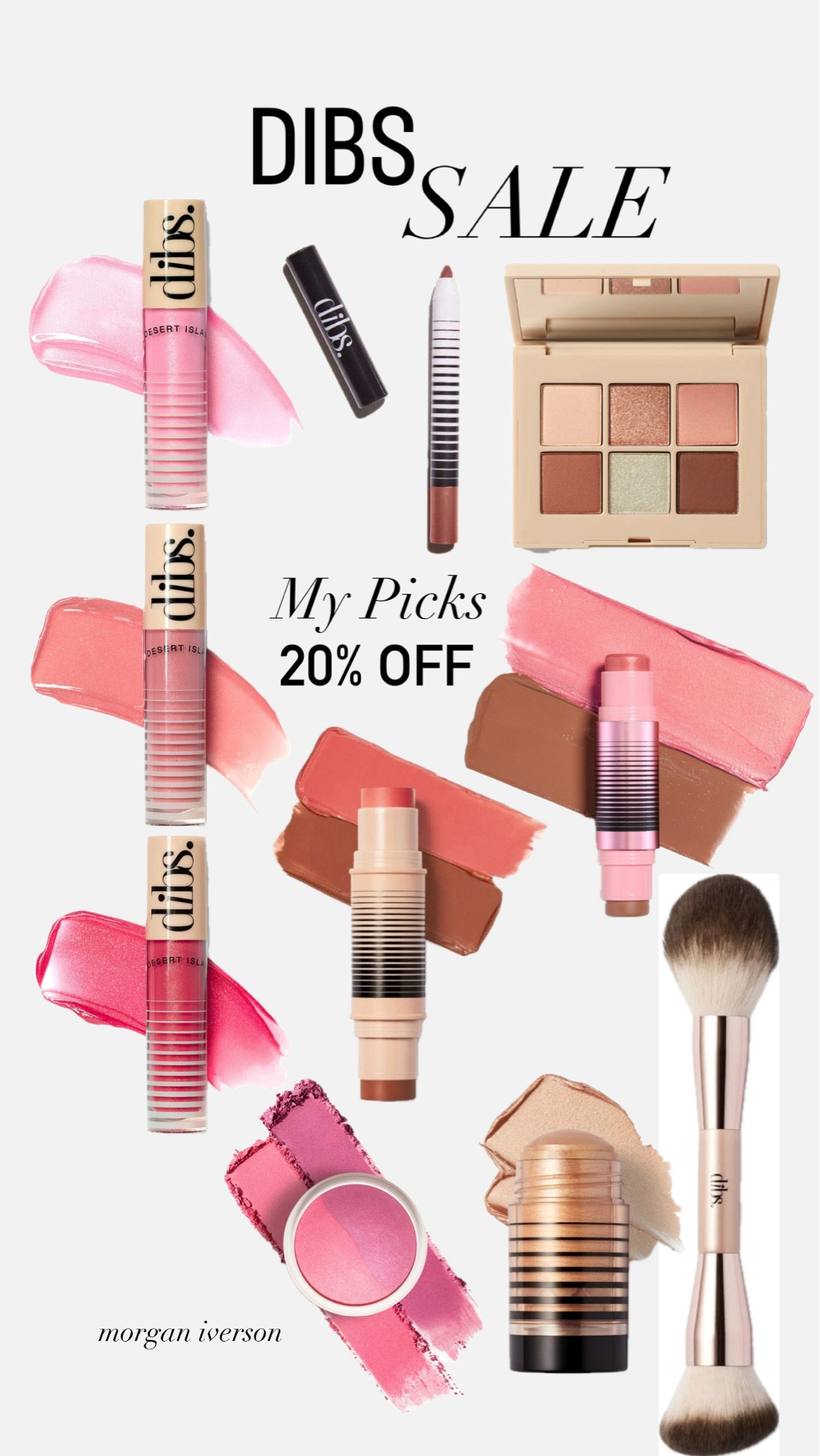 Exclusive in-app sale going on for Dibs Beauty! Linking all of my favorite products! Everything is on sale except for bundles! The lip liners glide on so well and the glosses are out of this world! So smooth, so hydrating, and NOT sticky! You can make the gloss more pigmented or less to your liking! The contour and bronzing/blush sticks are so easy to use and very blendable! Truly foolproof! The baked blushes are so incredible! You can use one side or the other or swirl them together and create so many different colors to top your cheeks after your cream products to set! The brush is so iconic and has sold out time and time again it’s just that good! Use with your cream and powder products! The eyeshadow palette is STUNNING! So many beautiful colors for summer and so many different looks you can do with it! I can’t forget all of the products have a soft vanilla scent to them which is heavenly! #sale #makeup #beauty #exclusive #dibs

#LTKGiftGuide #LTKBeauty #LTKSaleAlert
