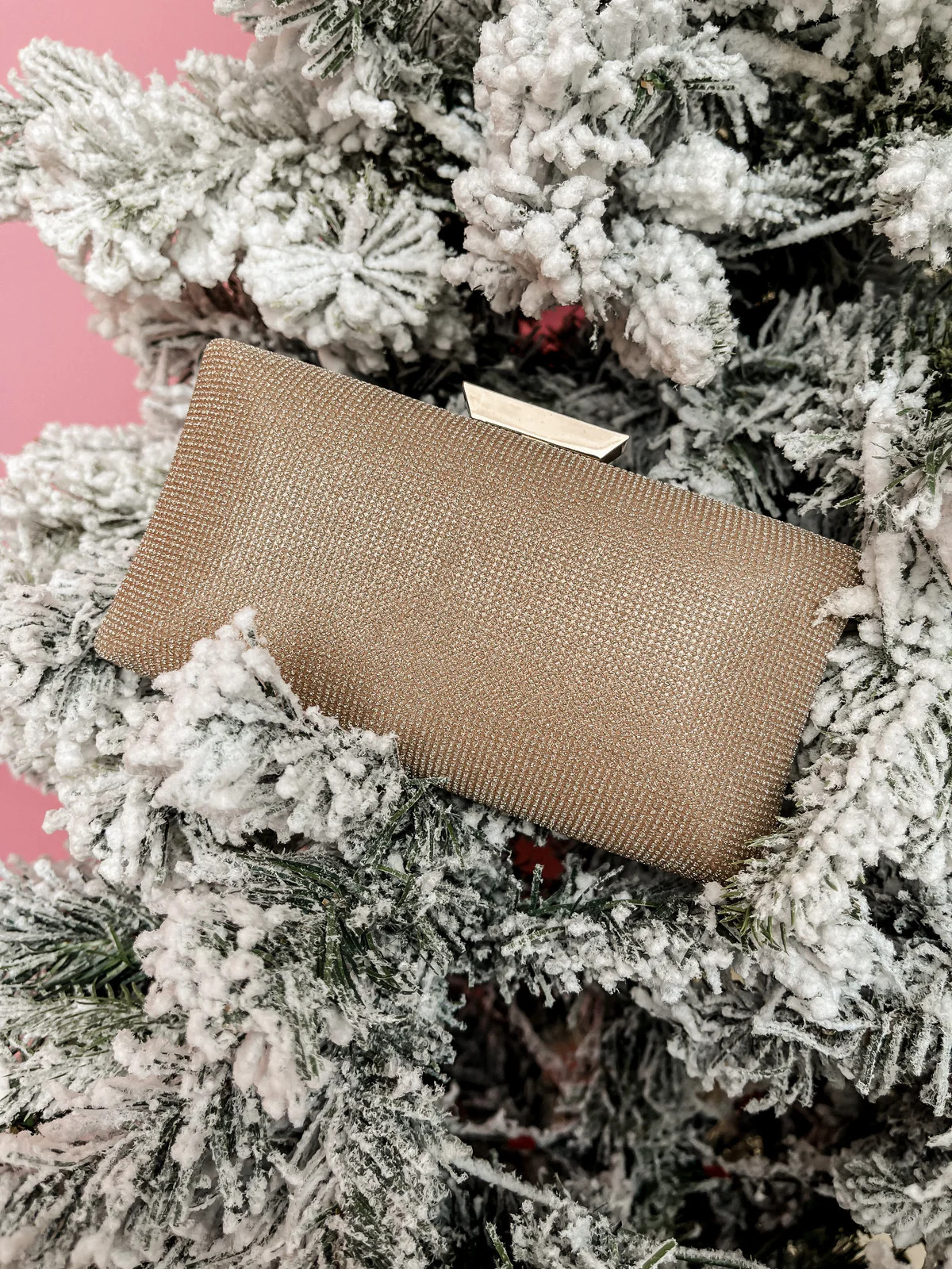 Make It Shine Rectangle Evening ClutchGold | Ruthie Grace