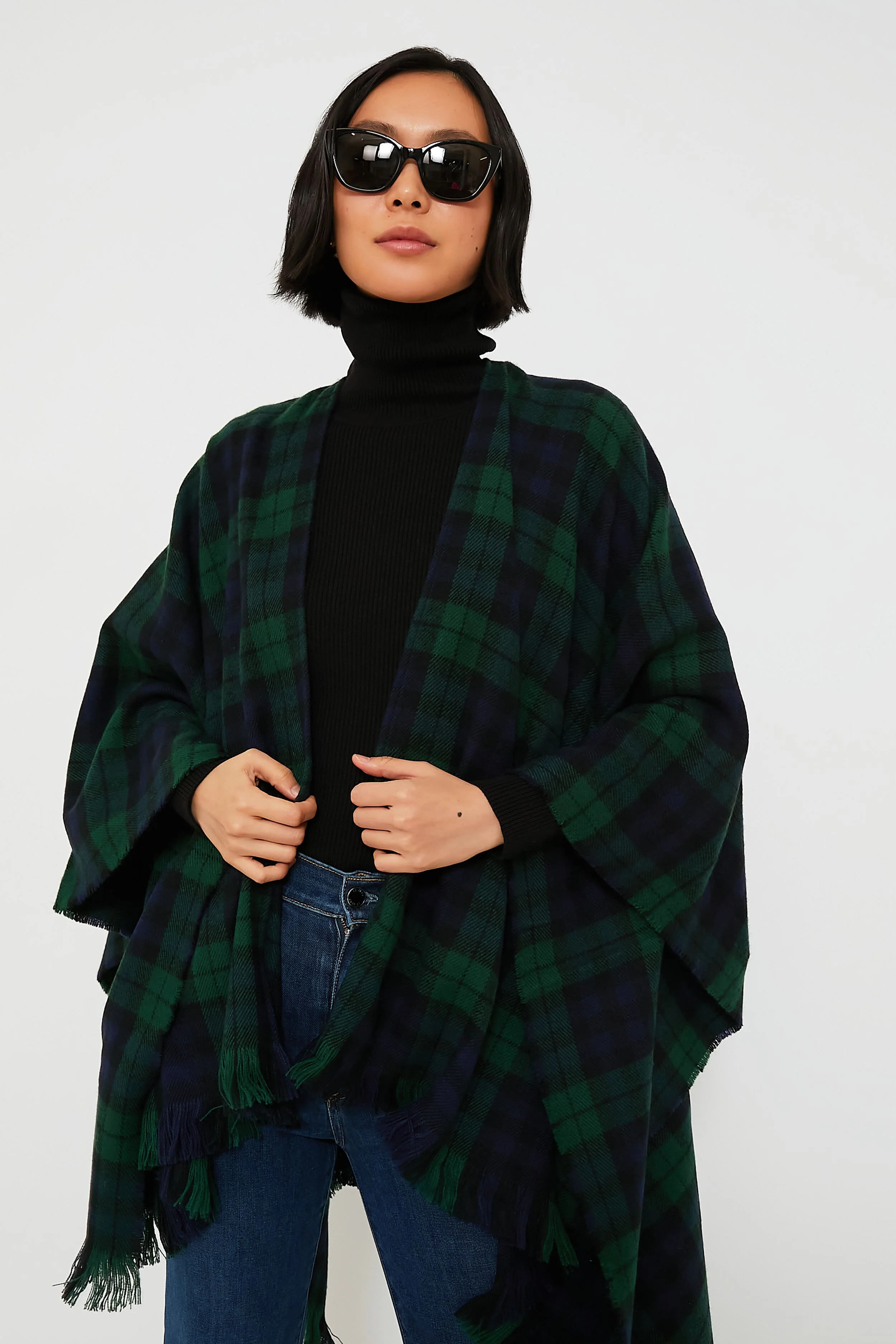 Exclusive Blackwatch Tartan Ruana Poncho | Tuckernuck (US)