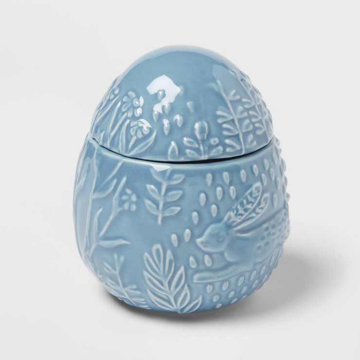 5oz Easter Egg Candle Figural Lily Of The Valley Blue - Threshold™ | Target