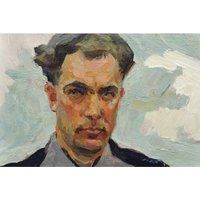 Antique Male Portrait Mid Century Oil Original Painting By Soviet Ukraine Artist V.iskam, 1957, Port | Etsy (US)