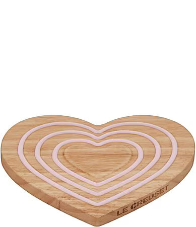 Le Creuset Magnetic Wooden Trivet Heart Pink Silicone - Brown | Dillard's