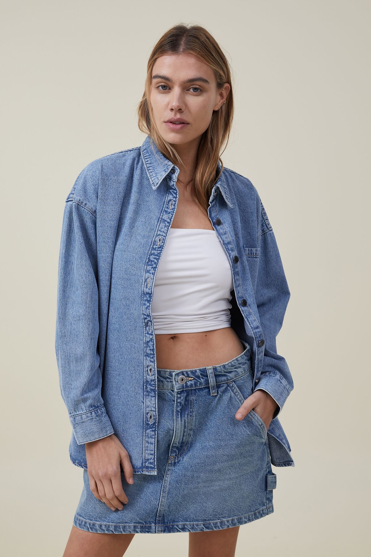 Oversized Denim Shirt | Cotton On (US)