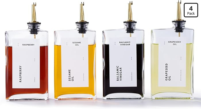 APT 1101 Olive Oil Dispenser for Kitchen, Cooking Oil and Vinegar Dispenser Set, Olive Oil Bottle... | Amazon (US)