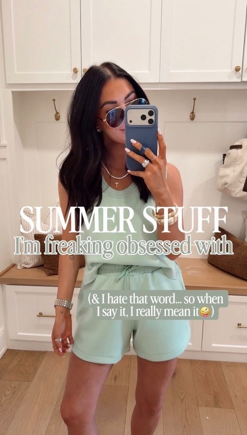 summer essentials, casual outfits, Amazon finds, summer dresses, matching sets, beauty finds, Katy roach, livingmybeststyle