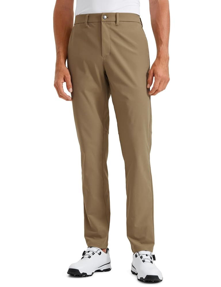 CRZ YOGA Men's All Day Comfy Golf Pants - 28"/30"/32"/34"/36" Quick Dry Lightweight Work Casual T... | Amazon (US)
