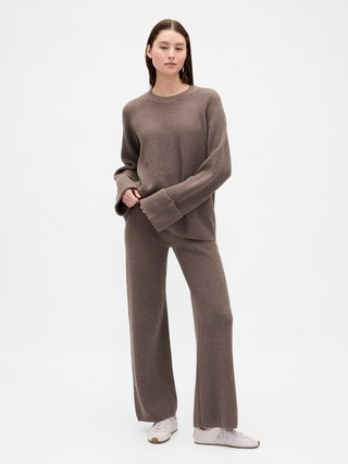 CashSoft Shaker-Stitch Sweater Pants | Gap (CA)