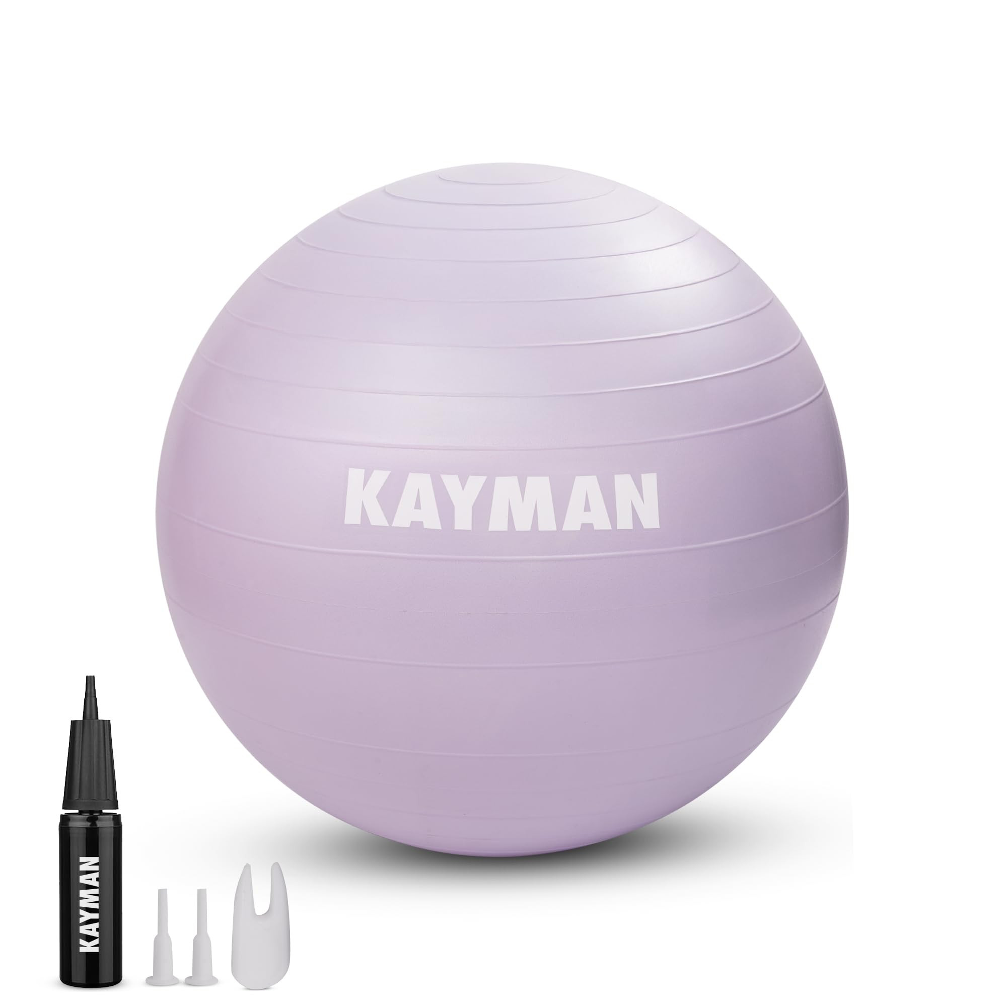 KAYMAN Exercise Ball Purple - Anti-Burst System, Non-Slip Rings, Durable Material, Easy to Inflat... | Amazon (UK)
