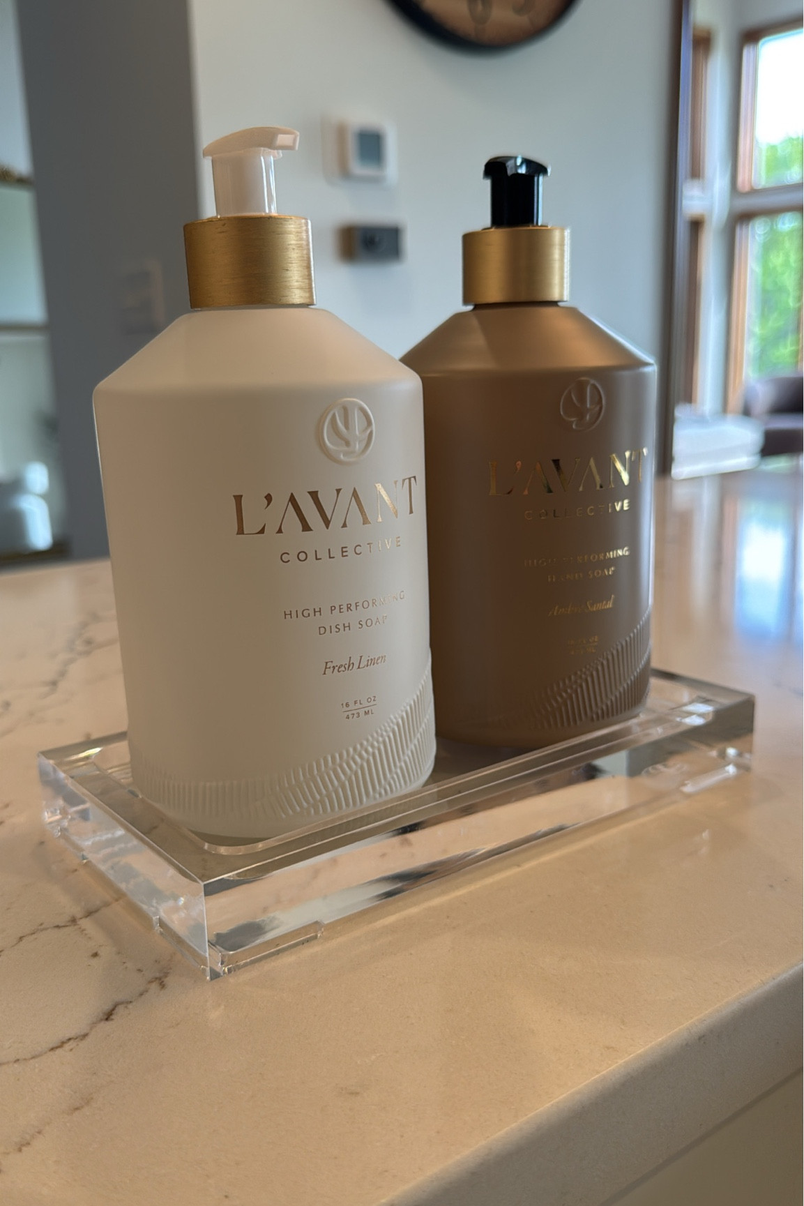 Our kitchen sink set up. Non toxic hand soap, lotion, & dish soap. 
20% off bundles
OR 20% off one use code: luxeveryday
Amber sandal is my favorite scent 

#LTKSaleAlert #LTKMothersDay #LTKHome