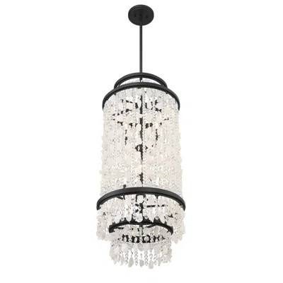 Shimmering Elegance 6 - Light Steel Chandelier | Perigold