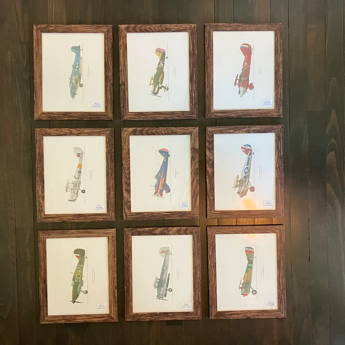 Vintage Airplane Art Prints for Nursery & Boys Room - Set of 12 Hand-drawn Watercolor Art Prints ... | Etsy (Global)