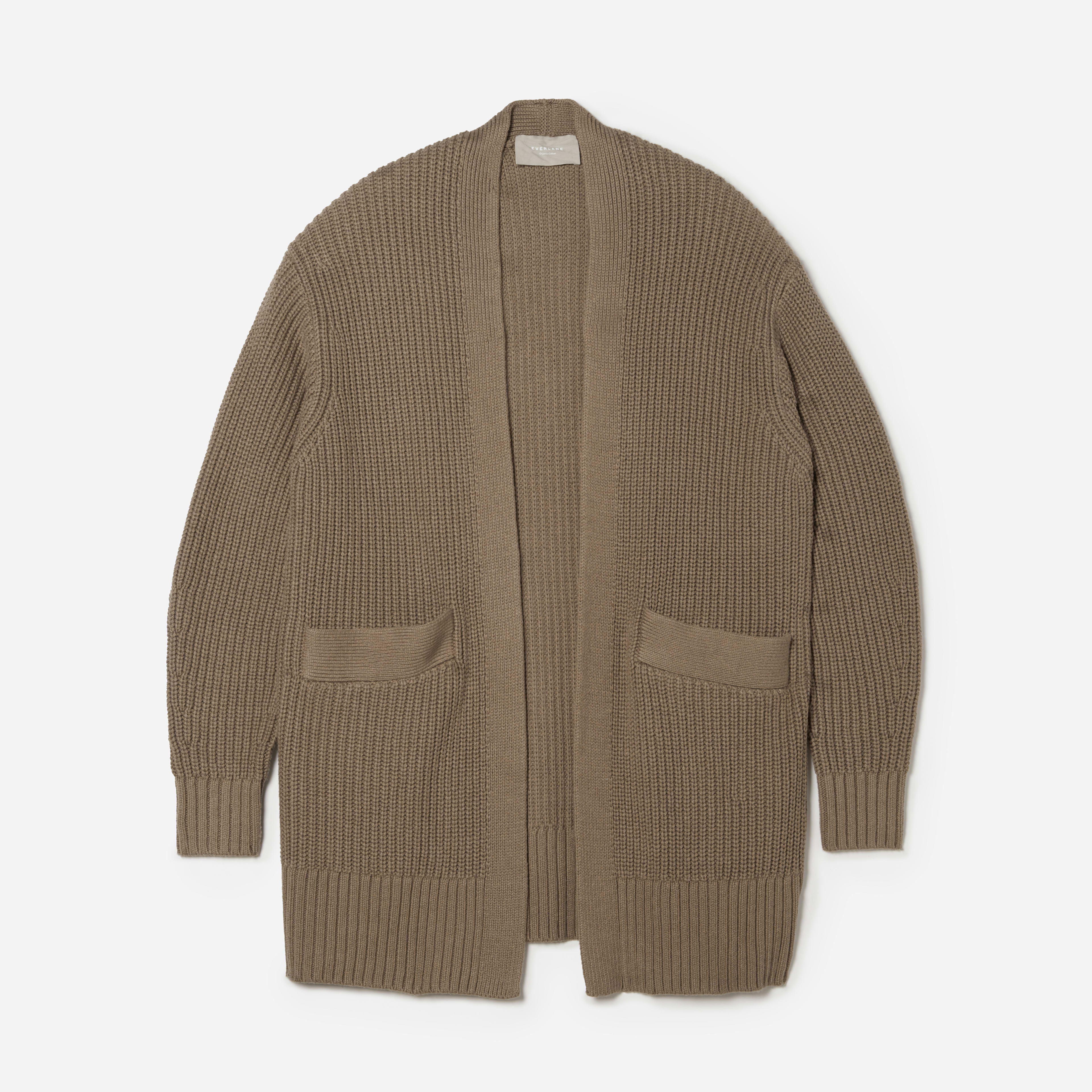 The Oversized Cotton Ribbed Cardigan | Everlane