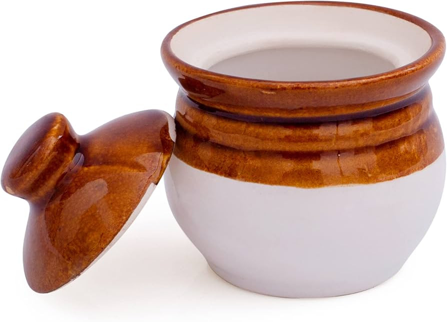 Decorative Ceramic Jar With Lid For Kitchen Pantry Countertop Home Dining Table Accessories Condi... | Amazon (US)