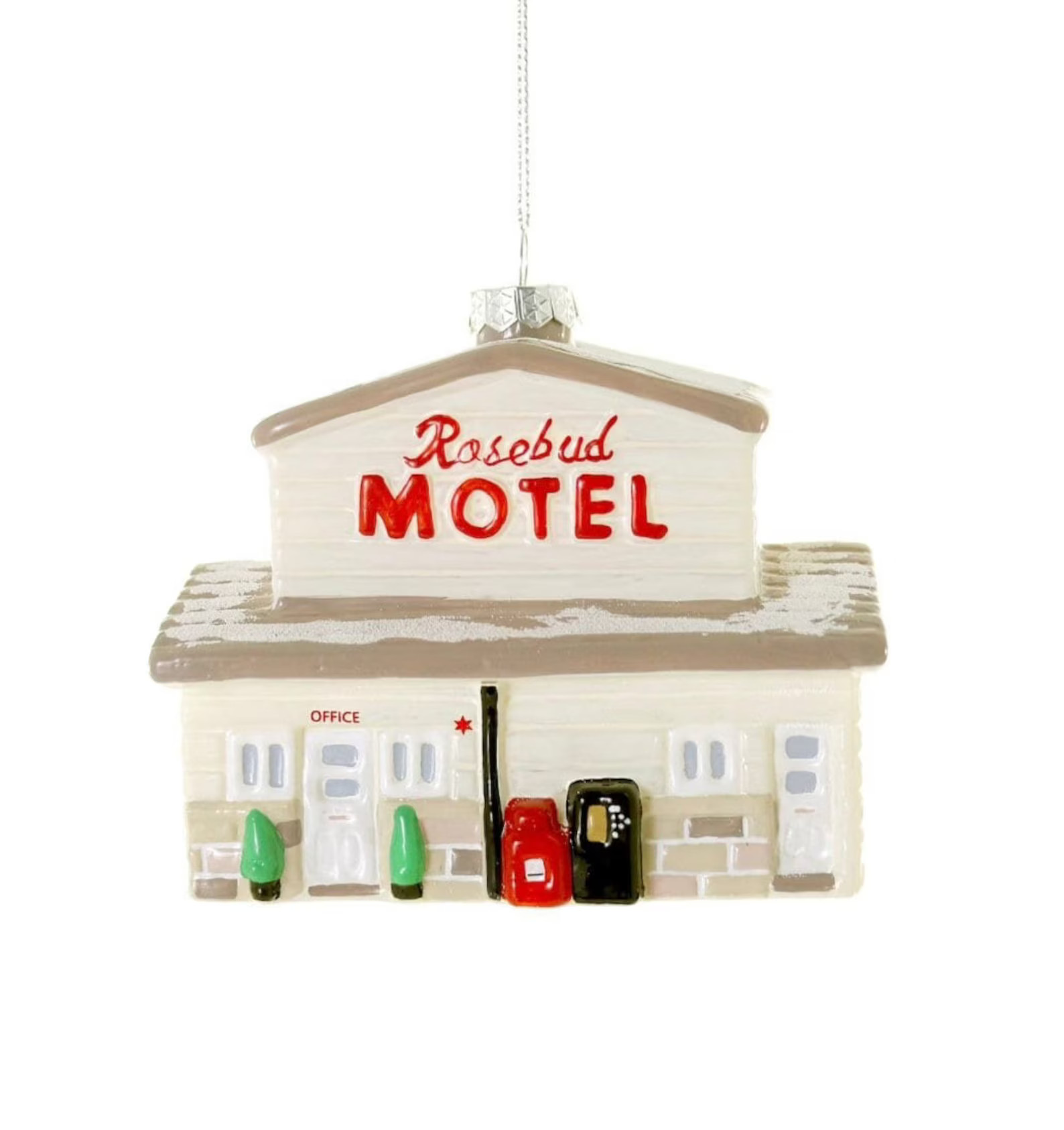 Schitts creek rosebud motel glass christmas ornament | Etsy (US)