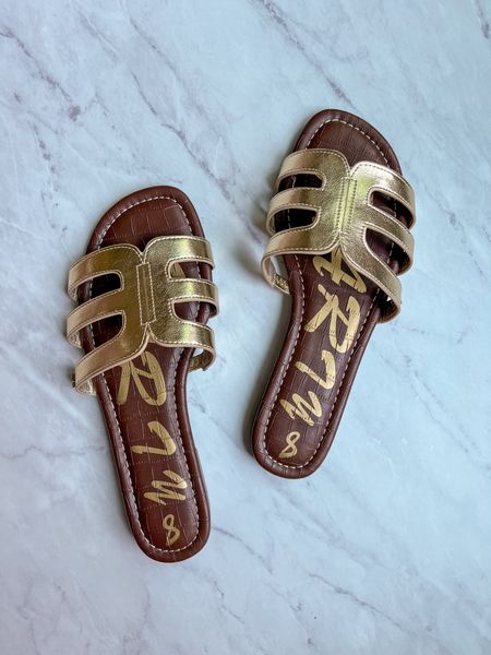 These sandals are a great Sam Edelman look for less. They’re on prime and fit TTS.

Gold sandals | Amazon sandals | Sam Edelman Bay slide sandals | flat sandals


#LTKSeasonal #LTKFindsUnder50 #LTKStyleTip