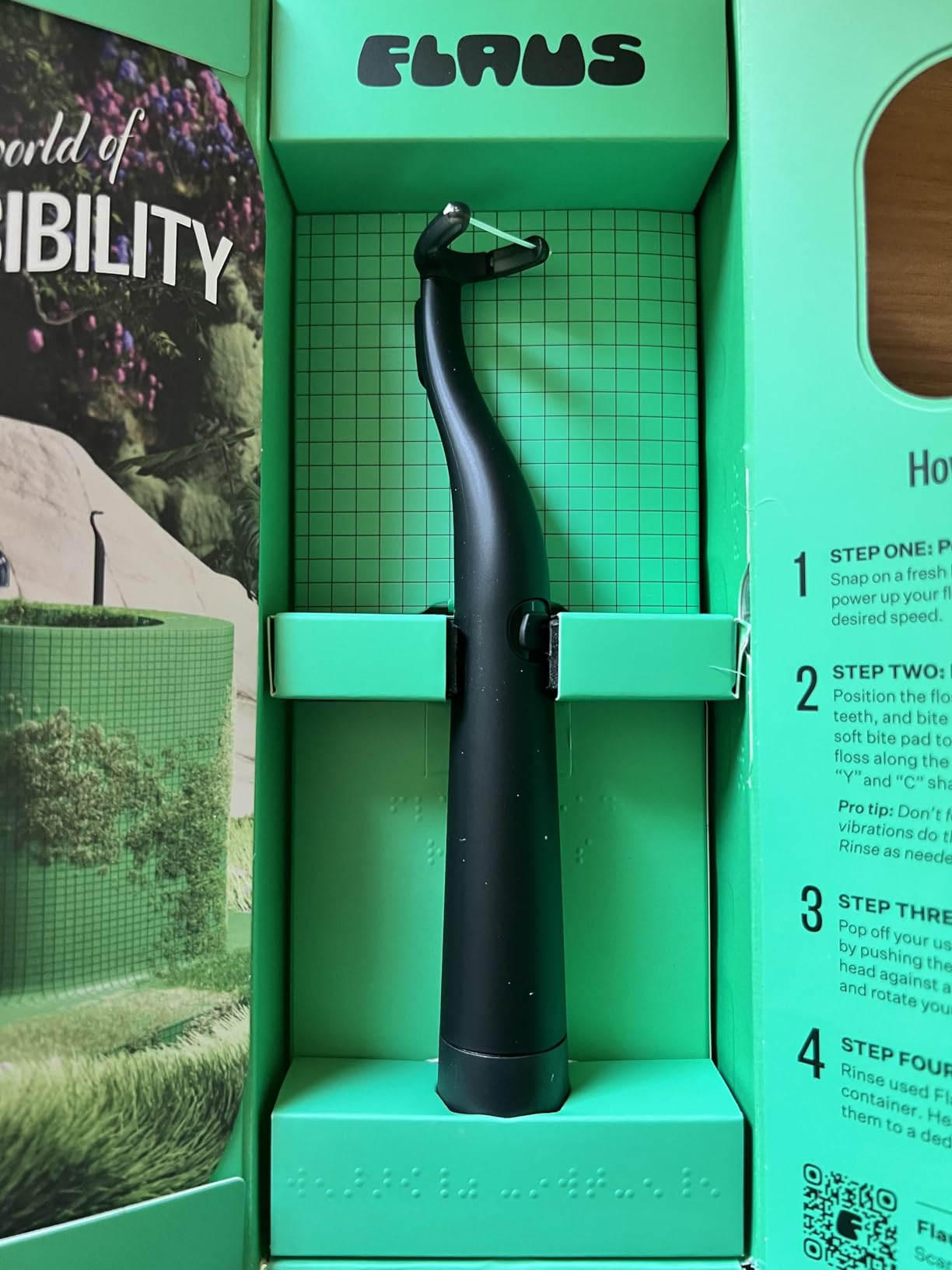 FLAUS Electric Flosser (Oprah's List, Shark Tank) 3 Speeds + 45 Refill Heads (Gentle Gliding Flos... | Amazon (US)