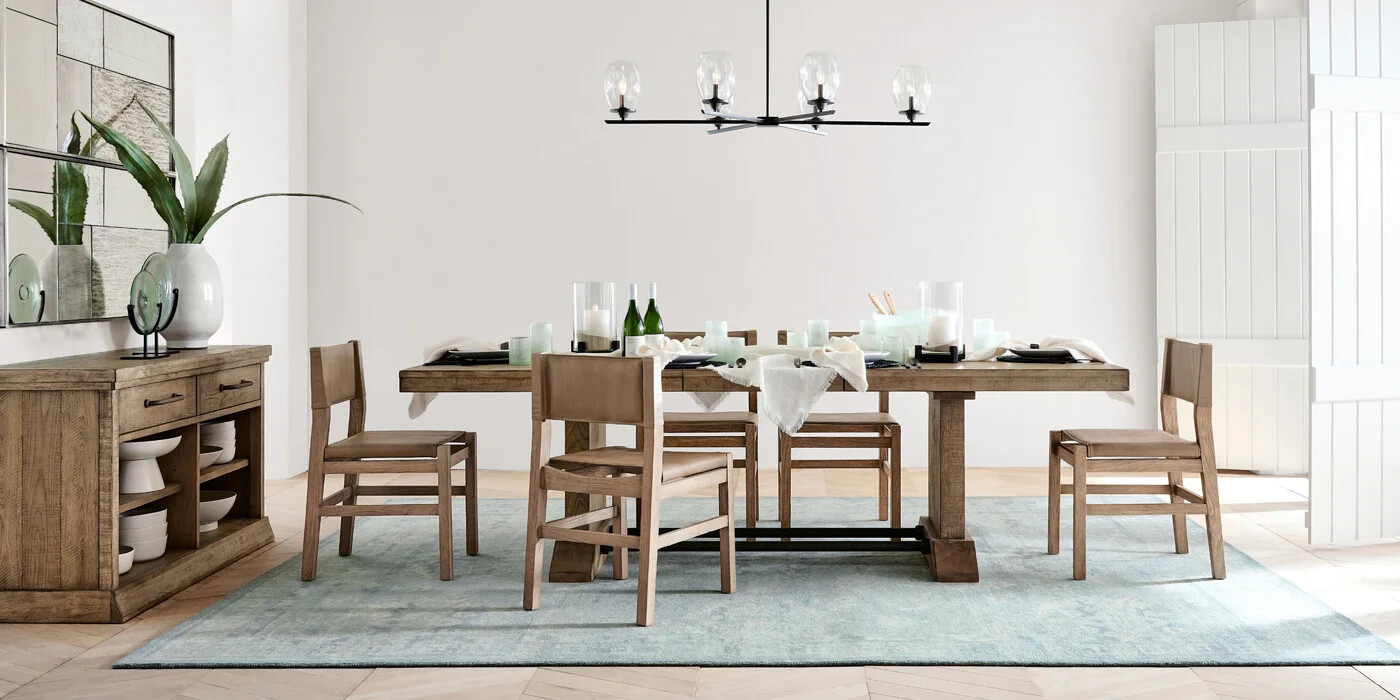 Segura Leather Dining Chair | Pottery Barn (US)