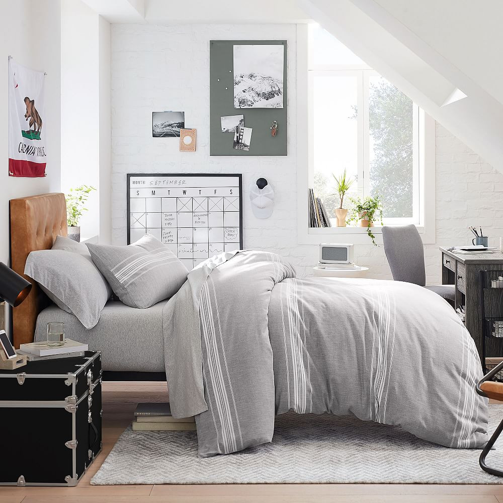 Windward Stripe Reversible Duvet Cover | Pottery Barn Teen