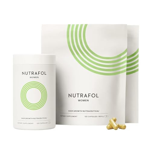 Nutrafol Women's Hair Growth Supplements, For Women 18-44 Years Old, Clinically Proven for Visibly Thicker and Stronger Hair, Dermatologist Recommended - 3 Month Supply, Pack of 3 | Amazon (US)