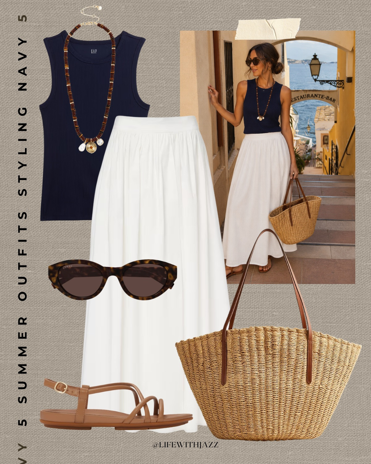 5 summer outfits styling navy 

How to style navy / summer outfit inspo / skirt outfits / europe outfits / japan outfit / maxi skirt / aritzia lodge pants / strappy sandals

#LTKootd #LTKSeasonal