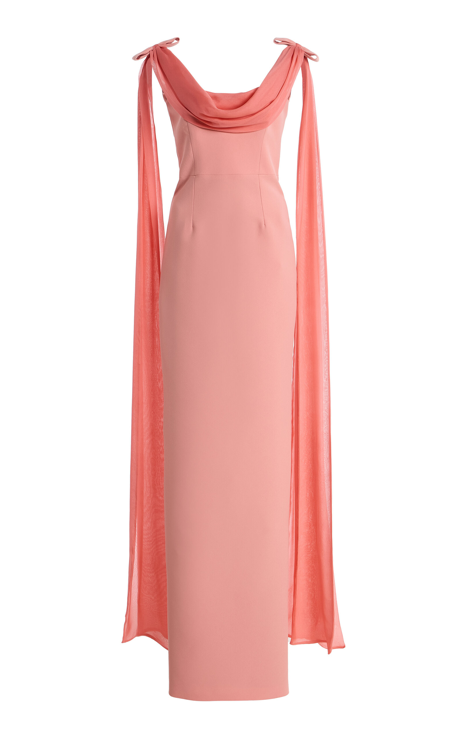 Exclusive Morticia Sash-Detailed Crepe Maxi Dress | Moda Operandi (Global)
