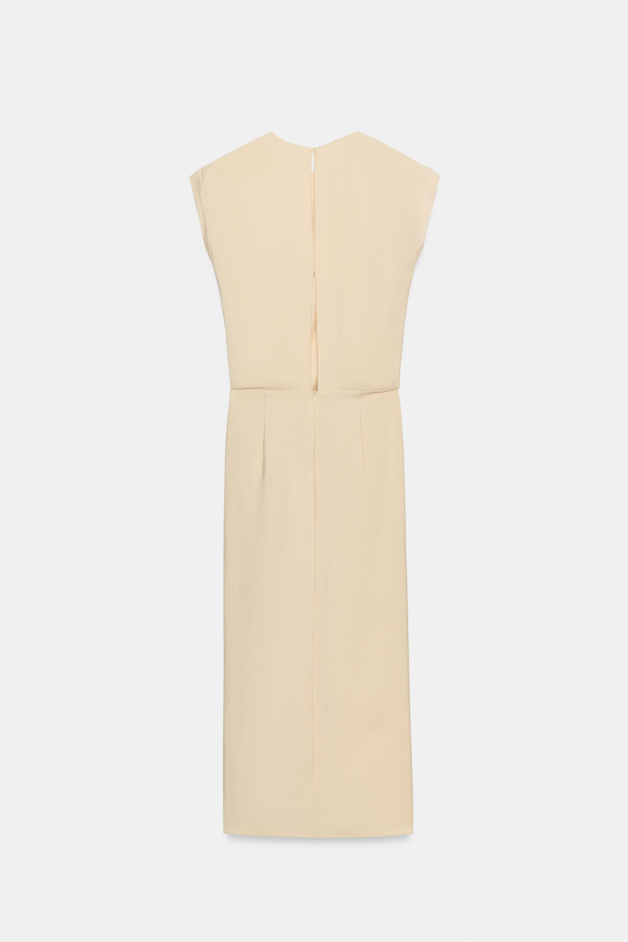 ZW COLLECTION RUFFLED MIDI DRESS | Zara US