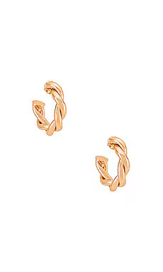 Amber Sceats Twist Hoop Earring in Gold from Revolve.com | Revolve Clothing (Global)