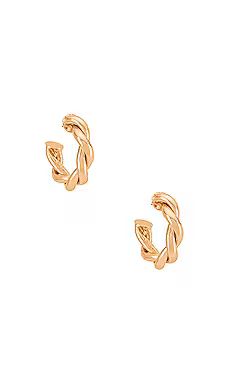 Amber Sceats Twist Hoop Earring in Gold from Revolve.com | Revolve Clothing (Global)