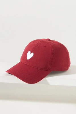 Kerri Rosenthal Embroidered Heart Baseball Cap | Anthropologie (US)