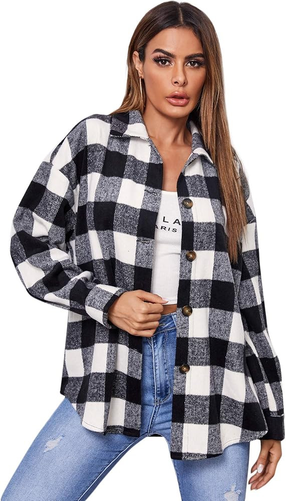 Womens Buffalo Check Shaket | Amazon (US)