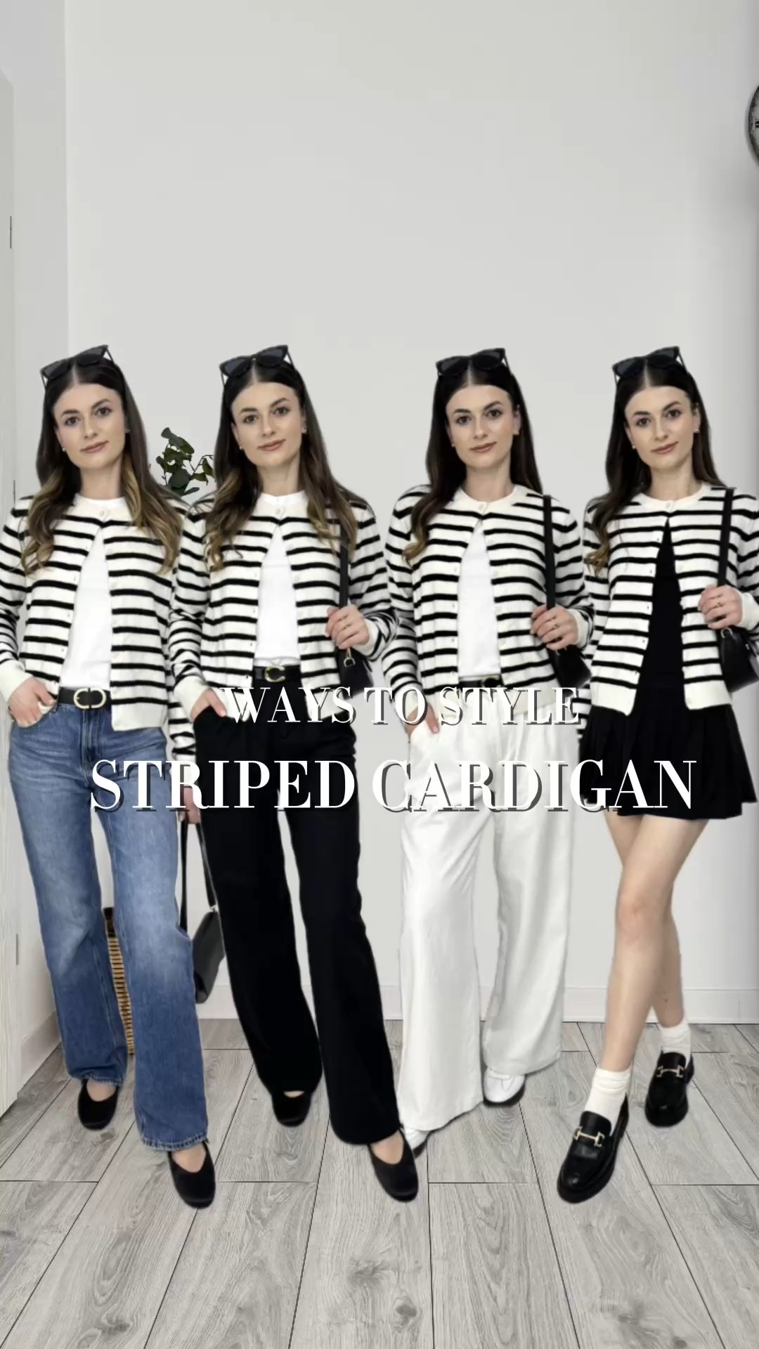 4 stylish ways to rock a striped cardigan! 🎨✨ From cozy to chic, this piece adds a fun twist to any outfit. Which look is your favorite? 💛 #IlaStylesDiary 

#LTKspring #LTKeurope #LTKworkwear