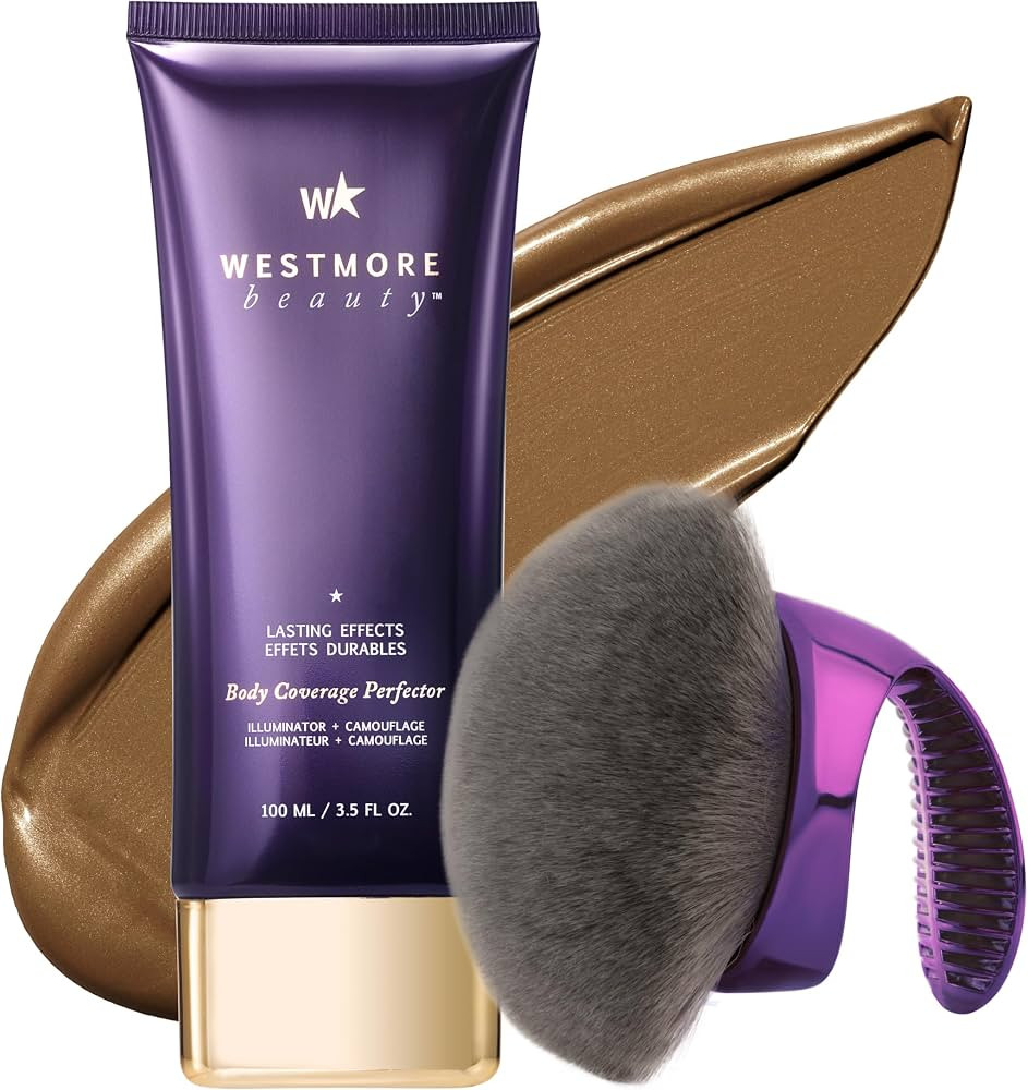 Westmore Beauty Body Coverage Perfector & Brush - Waterproof Leg Makeup- 4C | Amazon (US)