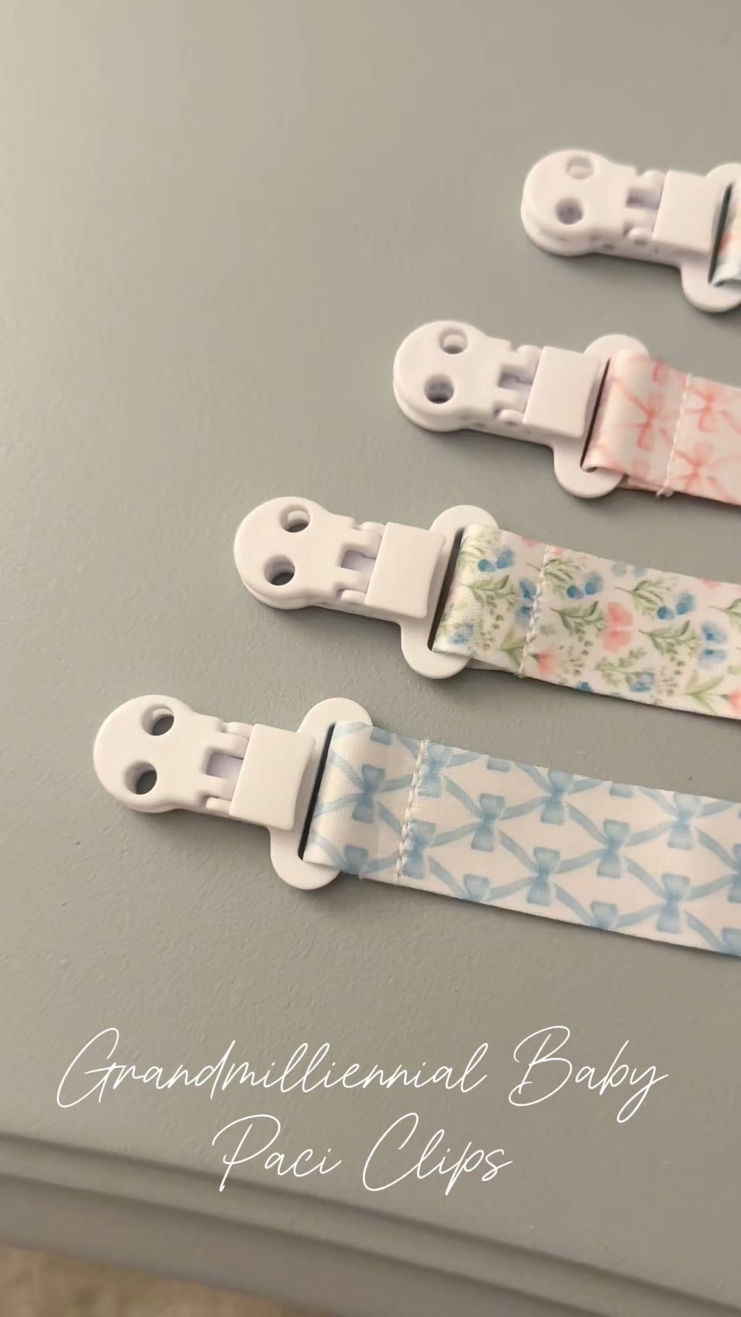 Our favorite Grandmilliennial style baby girl paci clips are back in stock and only $8! 🎀🩷

#LTKBaby #LTKKids