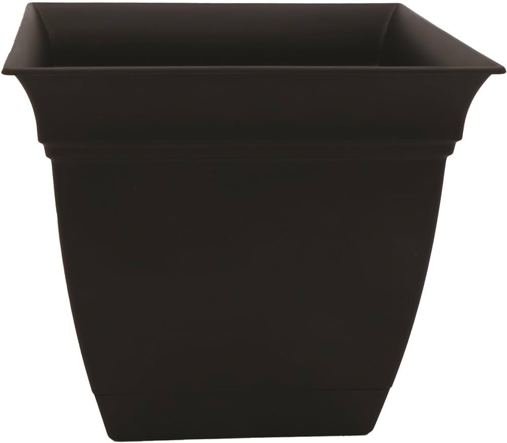 The HC Companies 6 Inch Eclipse Square Planter with Saucer - Indoor Outdoor Plant Pot for Flowers... | Amazon (US)