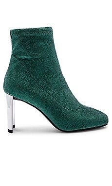 Lola Cruz Metallic Sock Bootie in Green from Revolve.com | Revolve Clothing (Global)