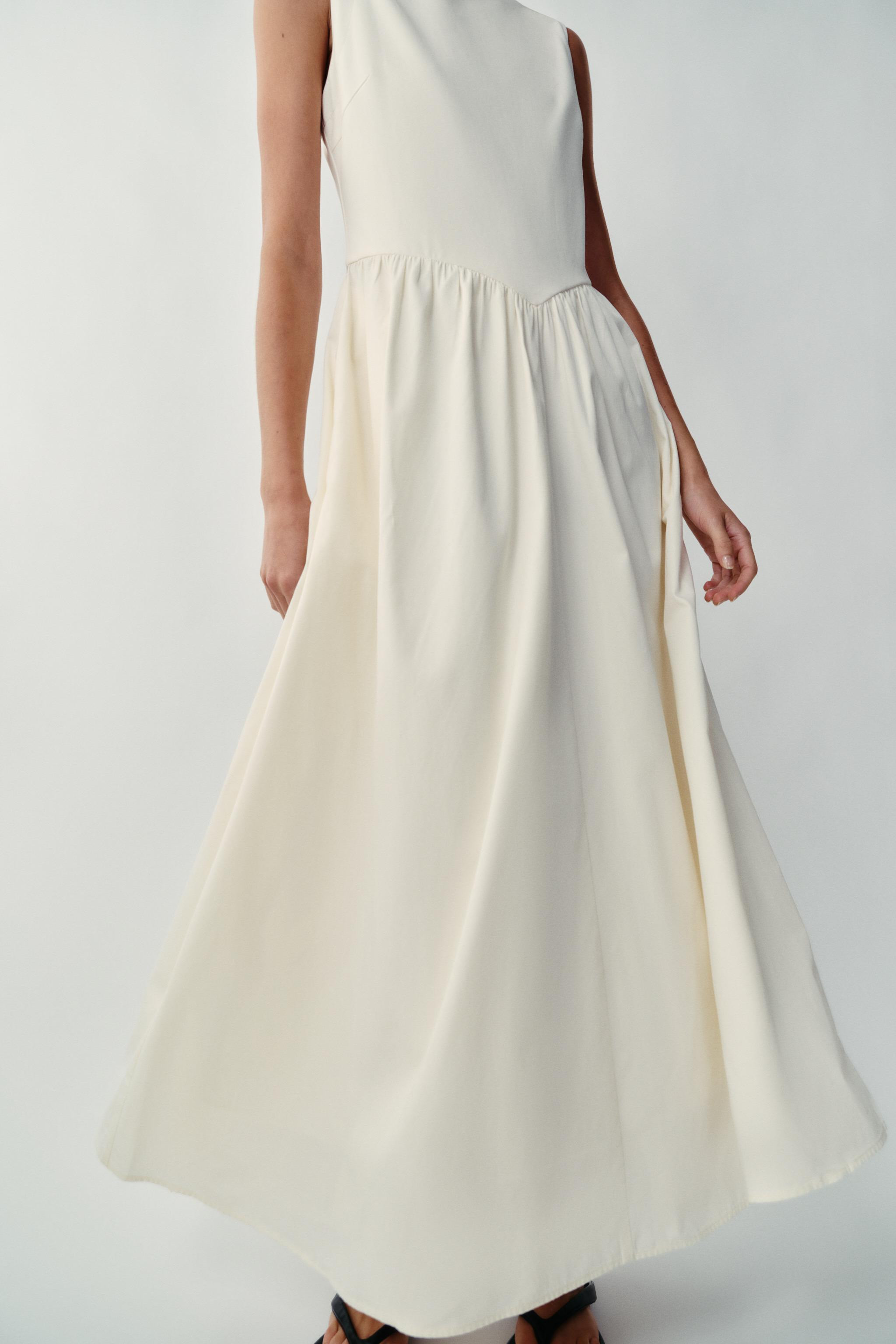 COMBINATION MIDI DRESS | Zara US