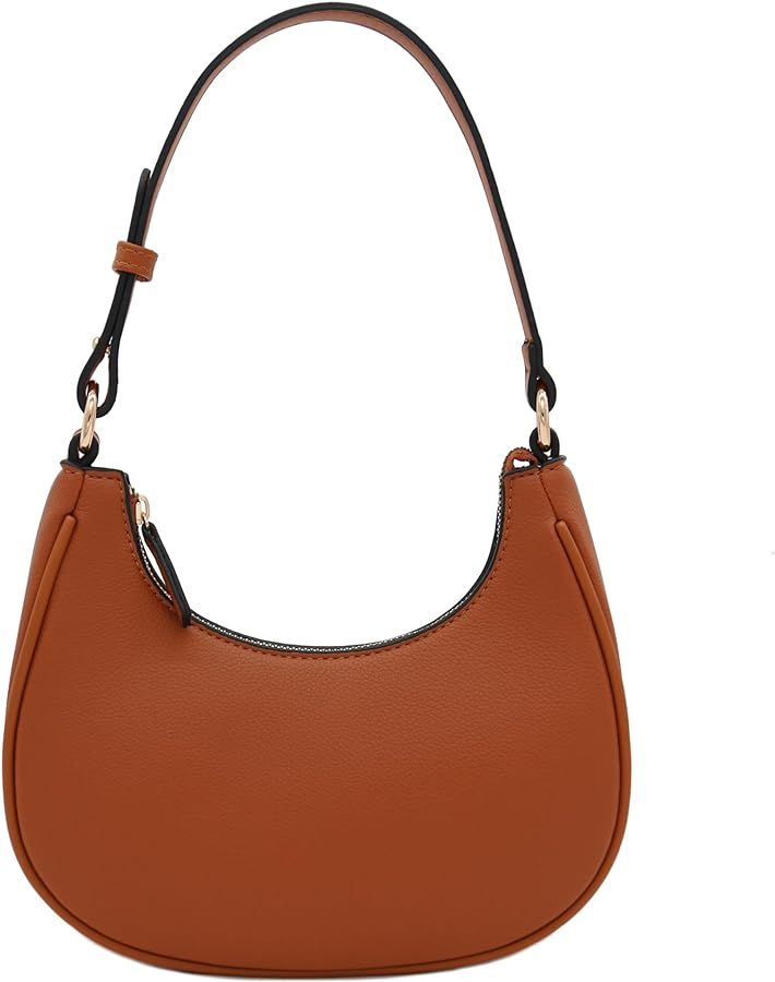 FashionPuzzle Small Crescent Shoulder Bag Under the Arm Purse | Amazon (US)