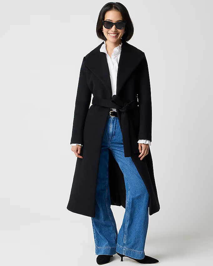 4.8Summary of 6 reviewsBelted wrap coatComparable value:$378.00Your price:$189.00 (50% off)Free s... | J.Crew Factory