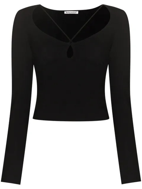 Sybil crossover jersey top | Farfetch Global